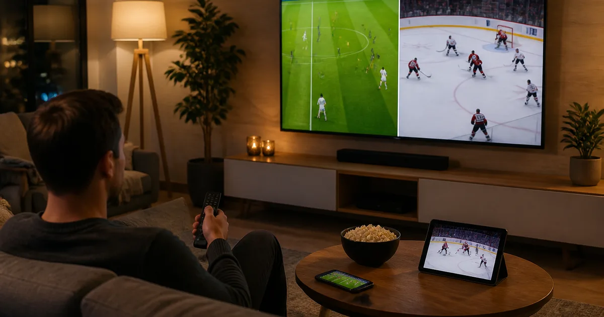 IPTV sport – se Allsvenskan, SHL och Champions League i ett abonnemang på Smart-TV och mobil 2026
