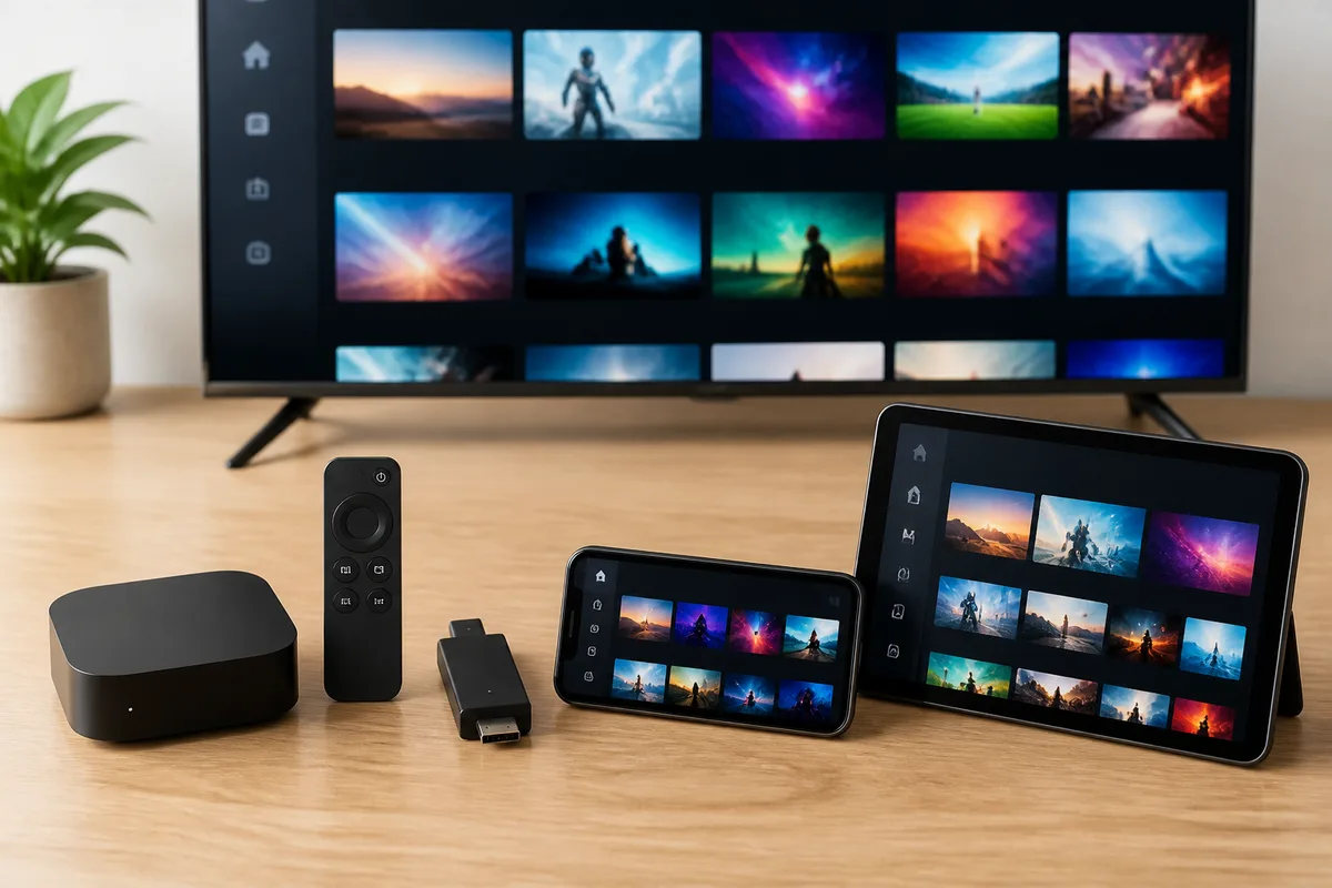 Best iptv app på flera enheter – Apple TV, Fire TV Stick, Smart TV och mobil i ett svenskt hem