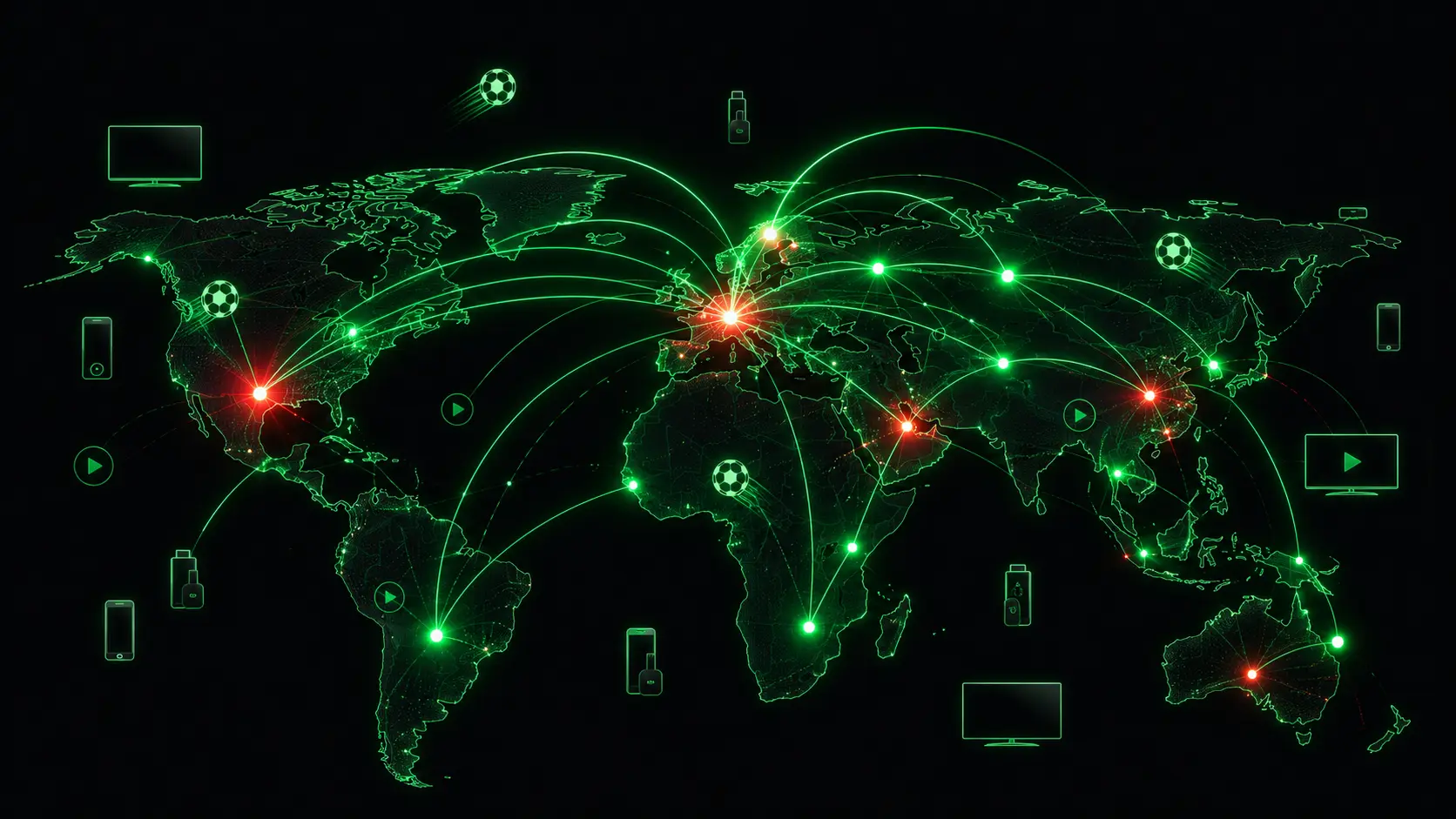 IPTV-världen 2026 – global karta över streaming, sporträttigheter och enheter
